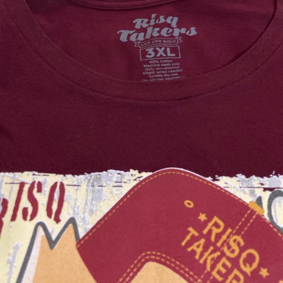 Men’s RISQ TAKERS Graphic T-Shirt, Size 3XL, Bart Simpson - Picture 4 of 6